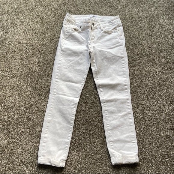 PAIGE KYLIE CROP JEANS WHITE SIZE 26 - Picture 3 of 7
